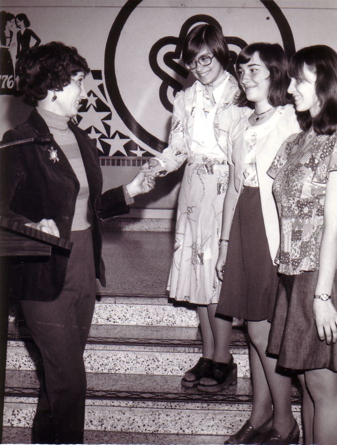 The photo is of a PTSA Fashion Show in April 1976